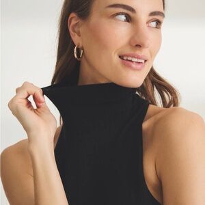 NAADAM Black Cashmere Sleeveless Turtleneck Sweater Vest NWT